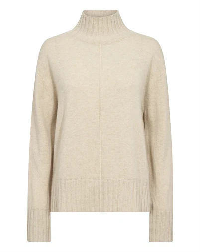 Mos Mosh - MMAima Highneck Strik - Oxford Tan